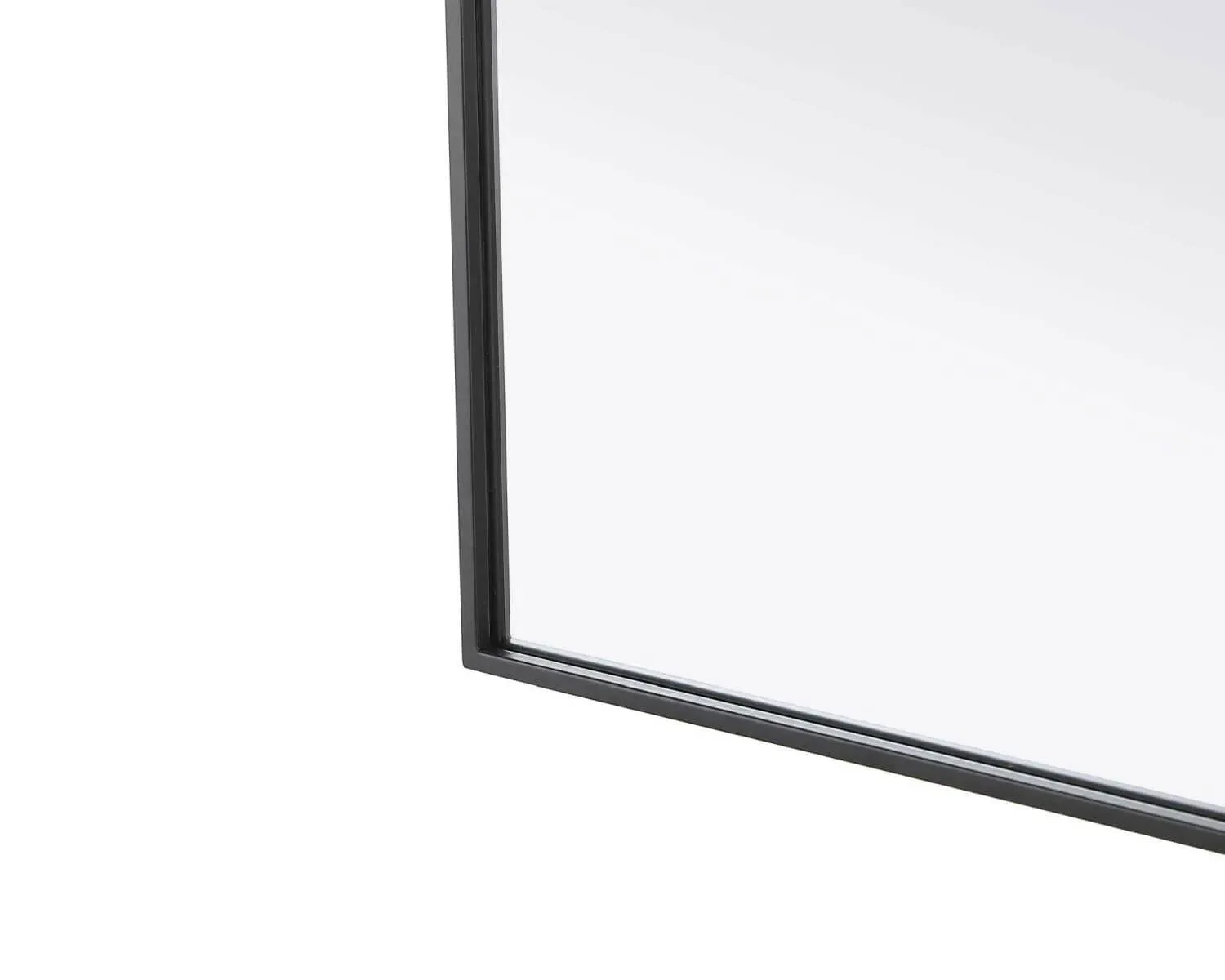 Elegant Lighting Black Rectangle Wall Mirror 24"W x 42"H New thumbnail 4