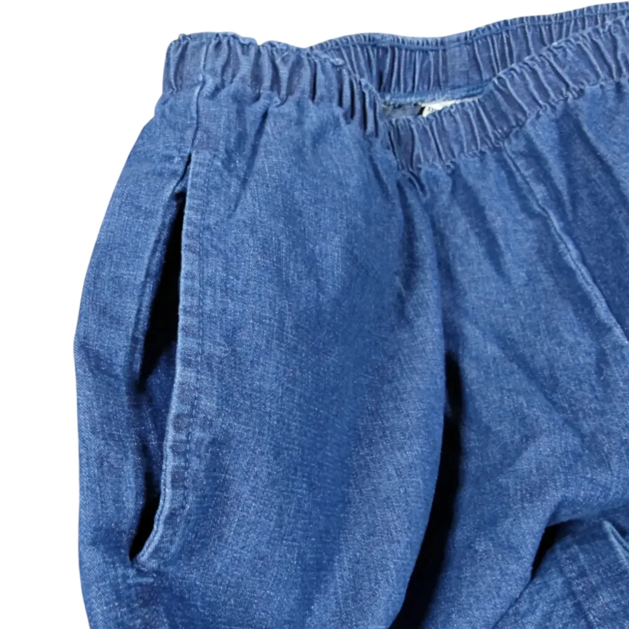 Bon Worth Women's Petite Large Elastic Waist Denim Pull-On Pants NWT thumbnail 3