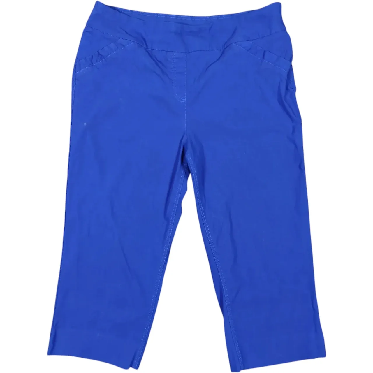 Westbound Women's Size 18 Royal Blue Stretch Pull-On Capri Pants
