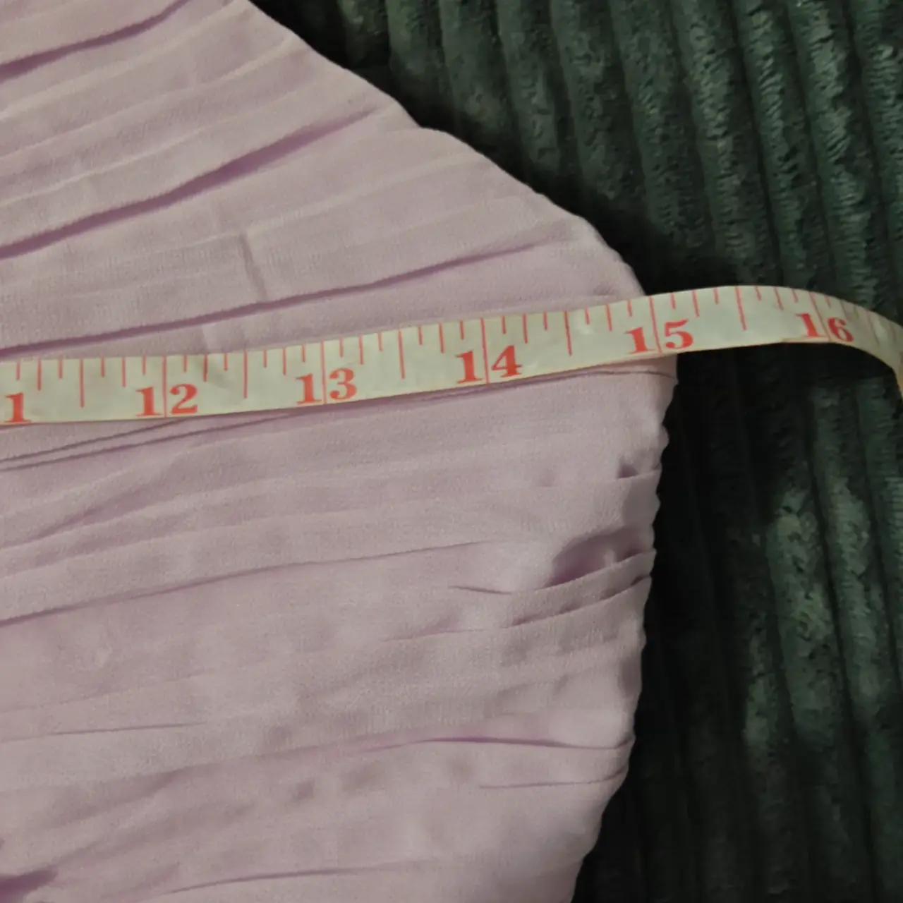 Lilac Asymmetrical Ruffle Pleated Maxi Dress Size S NWOT thumbnail 10