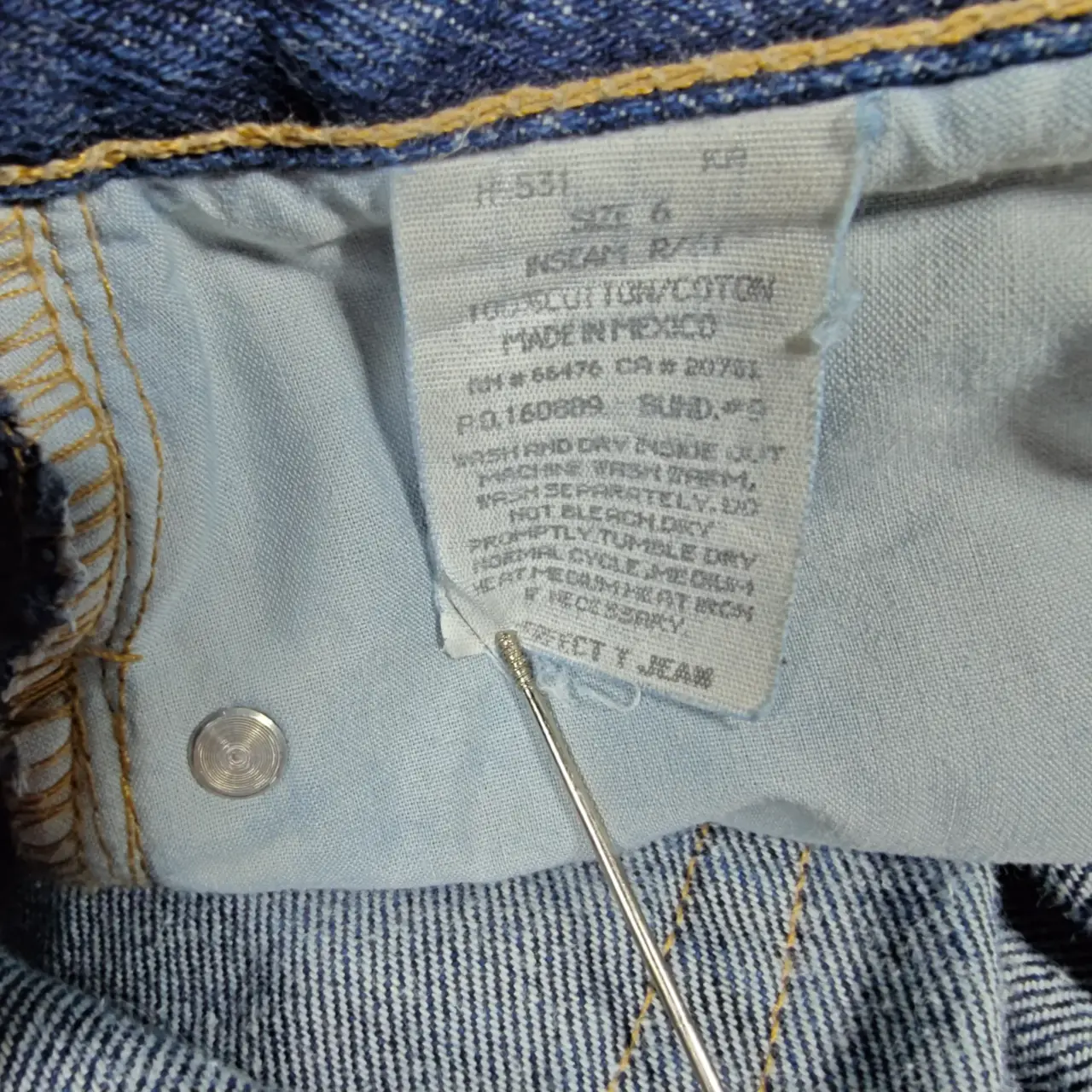 Vintage Tommy Hilfiger Perfect T High Rise Straight Leg Jeans Blue Size 6 thumbnail 6
