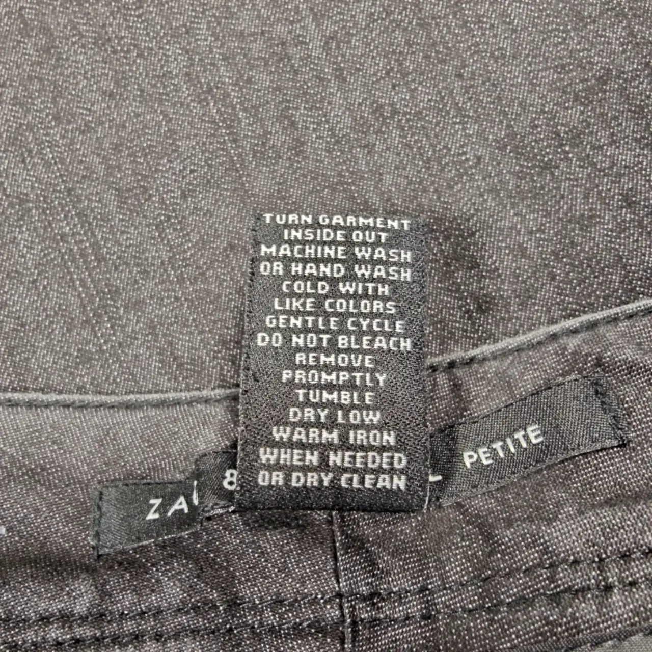 Zac & Rachel Petite Women's Gray Stretch Cropped Capri Pants Size 12P thumbnail 7