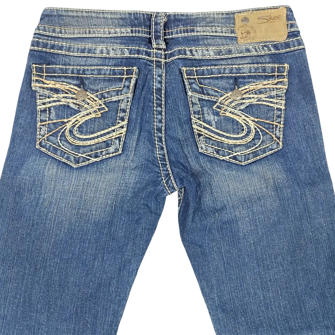 Silver Jeans Co. Pioneer Distressed Bootcut Flare Jeans W28 L33 thumbnail 5