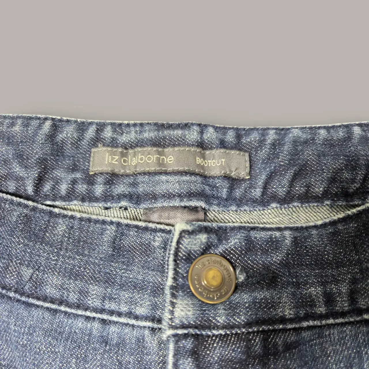 Liz Claiborne Women's Bootcut Floral Embroidered Denim Jeans Size 16 thumbnail 5