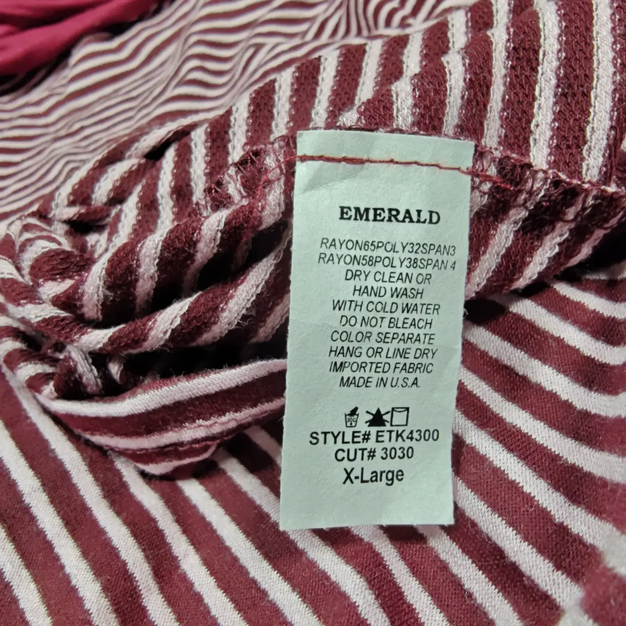 Emerald Women's Striped Cowl Neck Button Front Tunic Dress Size 1X / XL thumbnail 5