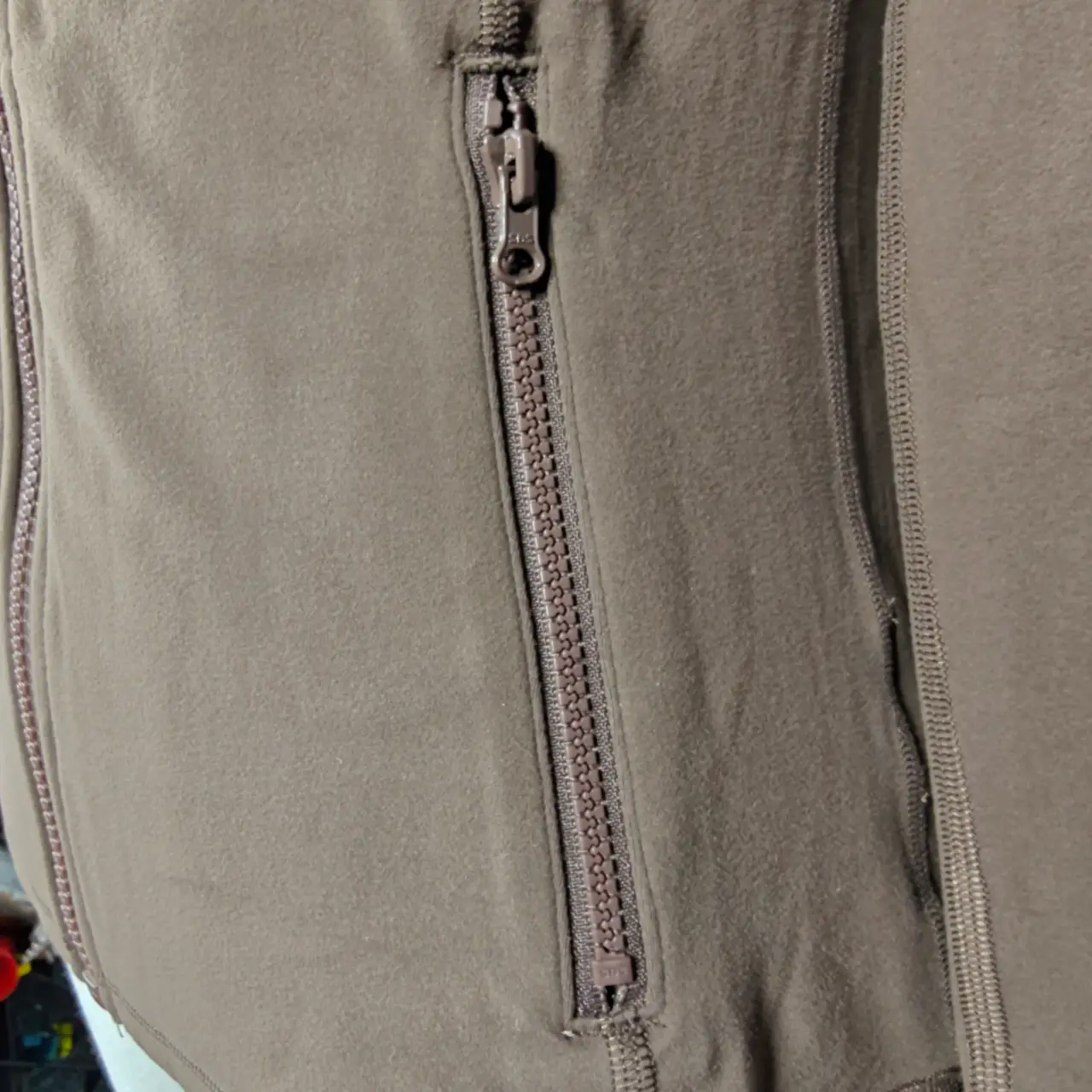 The Gym People Women's Full Zip Athletic Running Jacket Brown Thumbholes Size S thumbnail 6