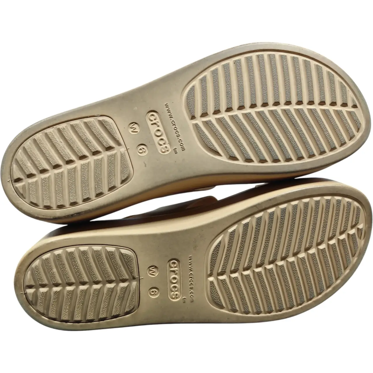 Crocs Brooklyn Low Wedge Platform Sandals Beige Tan Women's Size 6 LiteRide thumbnail 4