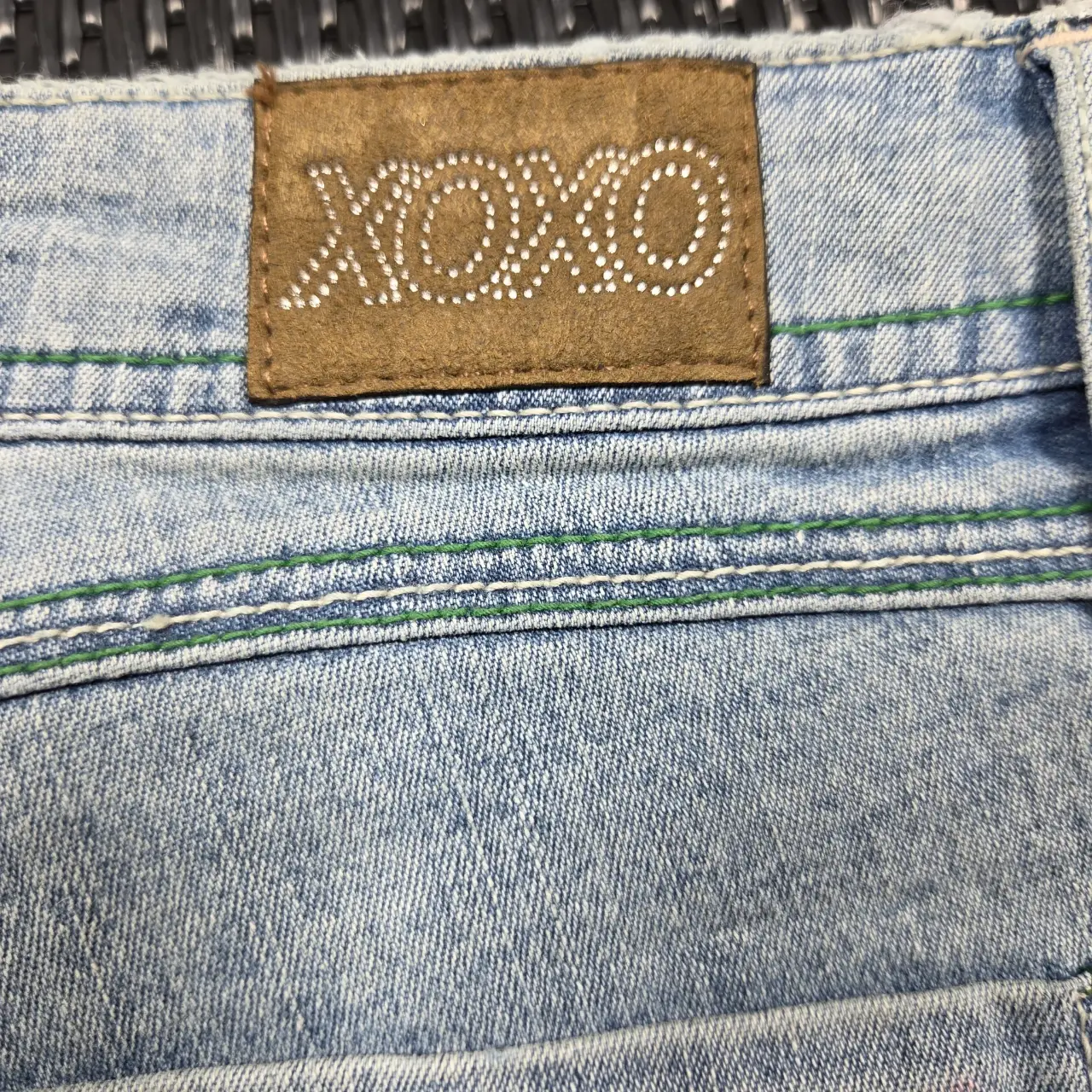 Vintage XOXO Y2K Light Wash Contrast Stitch Jeans Size 3/4 thumbnail 5