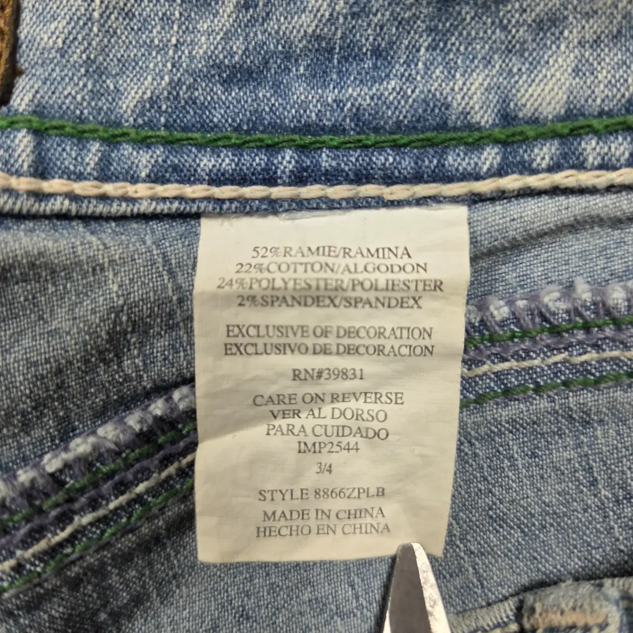 Vintage XOXO Y2K Light Wash Contrast Stitch Jeans Size 3/4 thumbnail 7