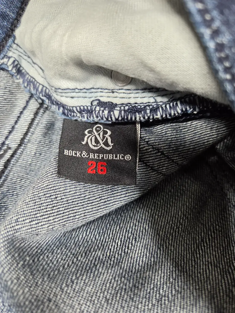 Rock & Republic Berlin Slim Straight Jeans Women's Size 26 Blue Denim thumbnail 8