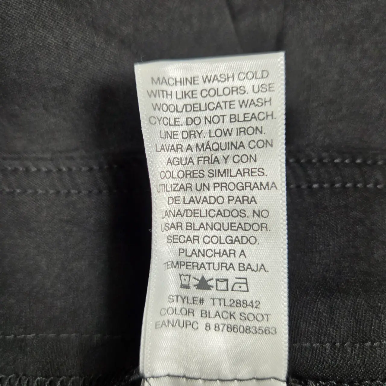 Time and Tru Women's Millennium Straight Leg Stretch Pants Black Size L 12-14 thumbnail 7