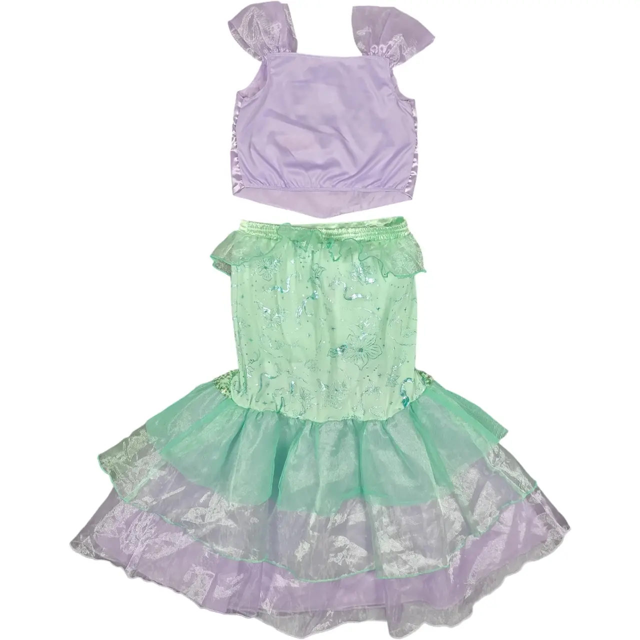 Disney Store Ariel The Little Mermaid Costume 2-Piece Set Girls Size 7/8 thumbnail 6