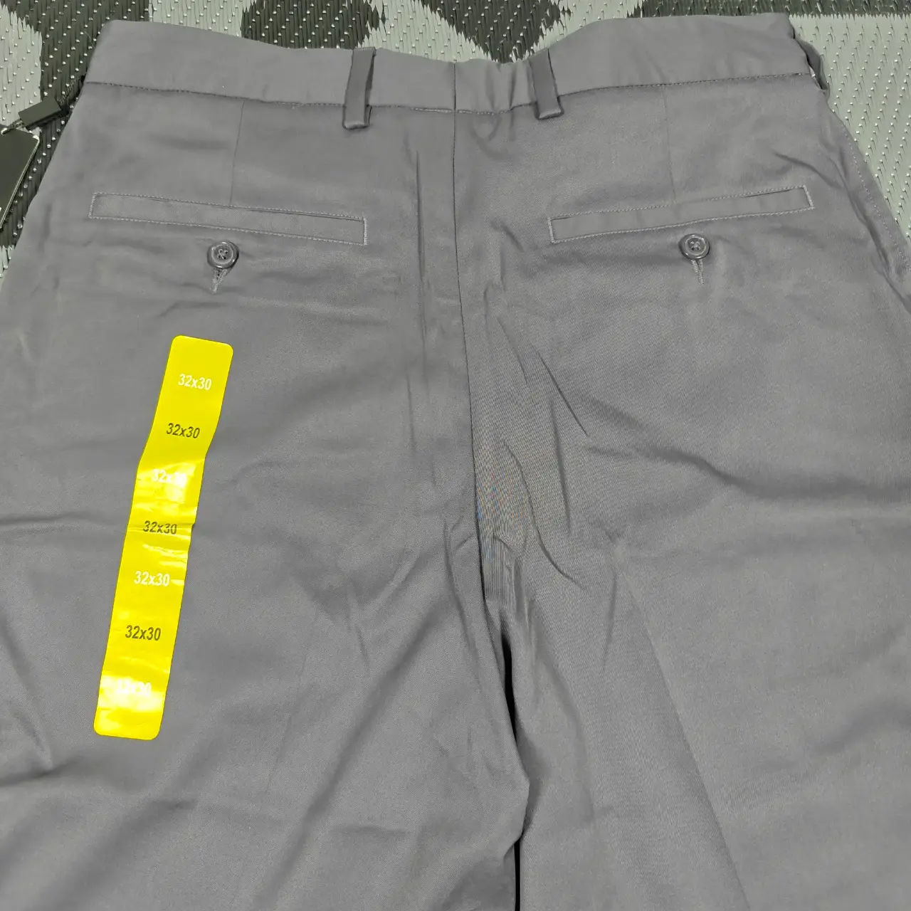 Pebble Beach Performance Men's Flat Front Golf Pants Gray Size 32x30 NWT thumbnail 4