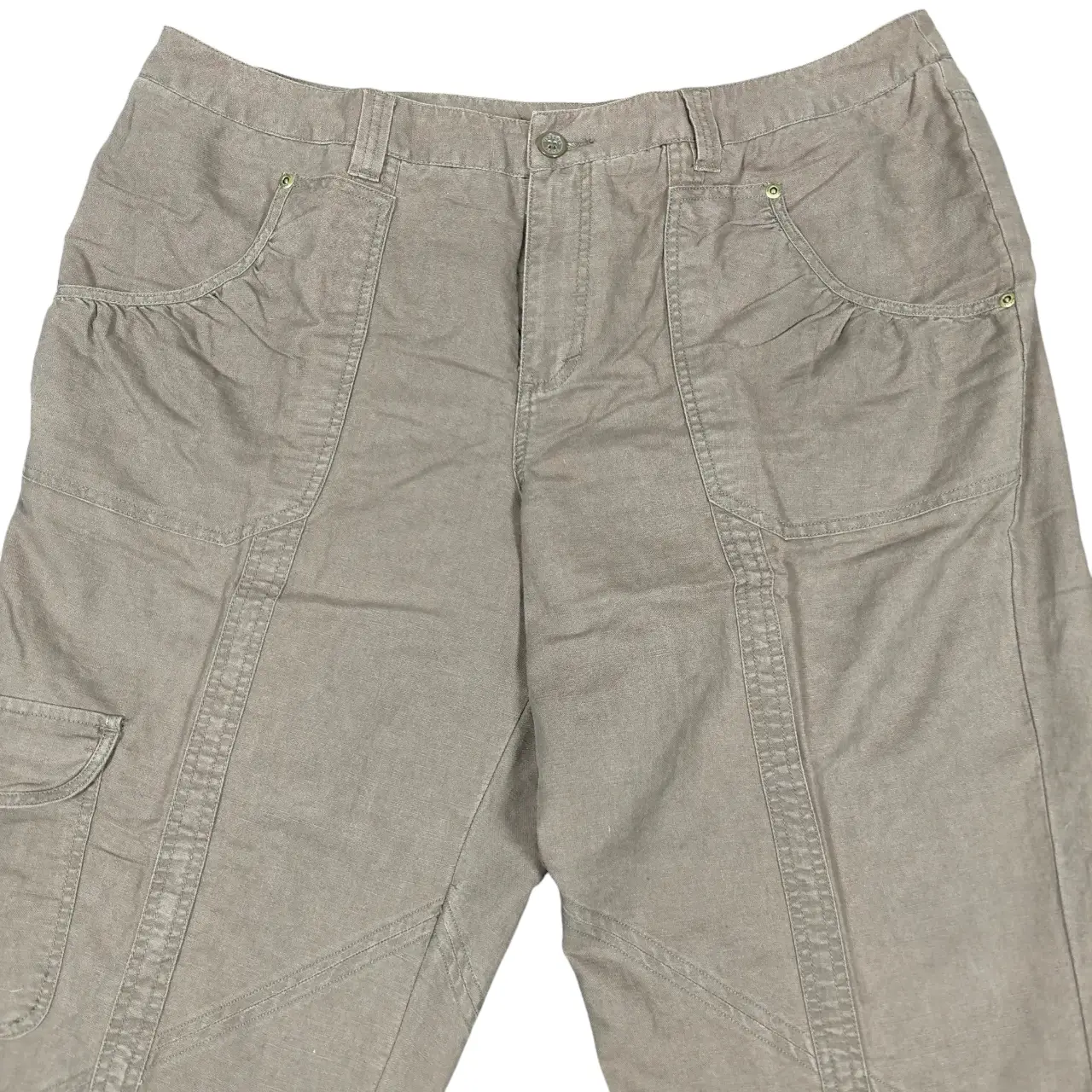 Lane Bryant Venezia Linen Blend Cargo Capri Pants Size 20 NWT thumbnail 3