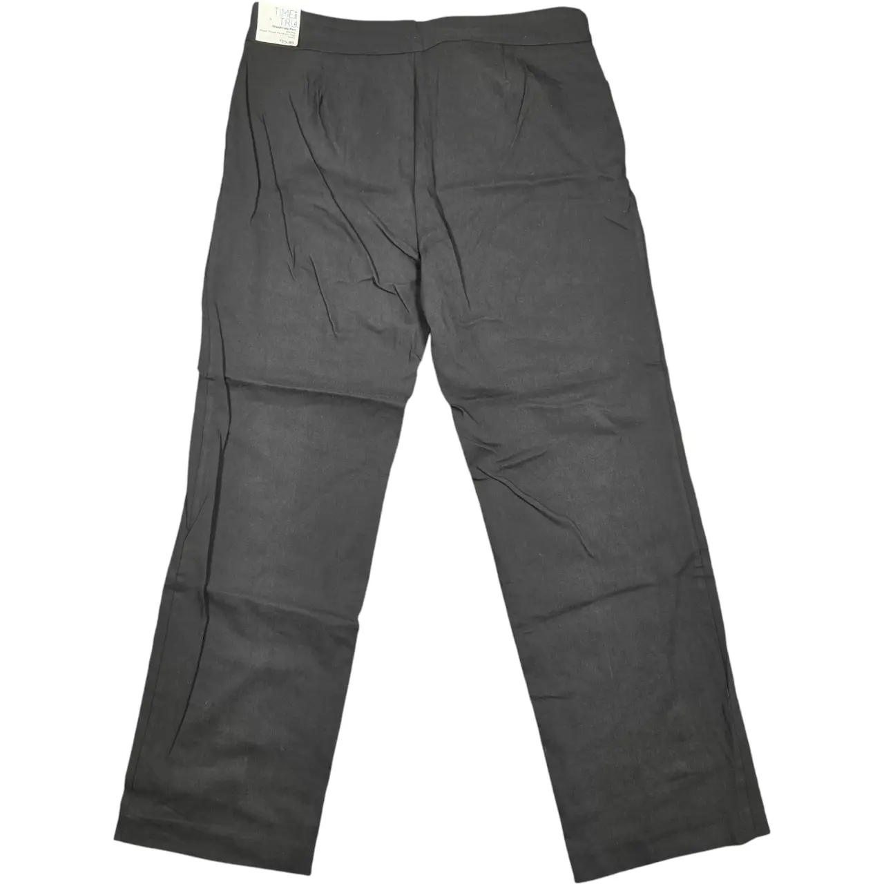 Time and Tru Women's Millennium Straight Leg Stretch Pants Black Size L 12-14 thumbnail 3