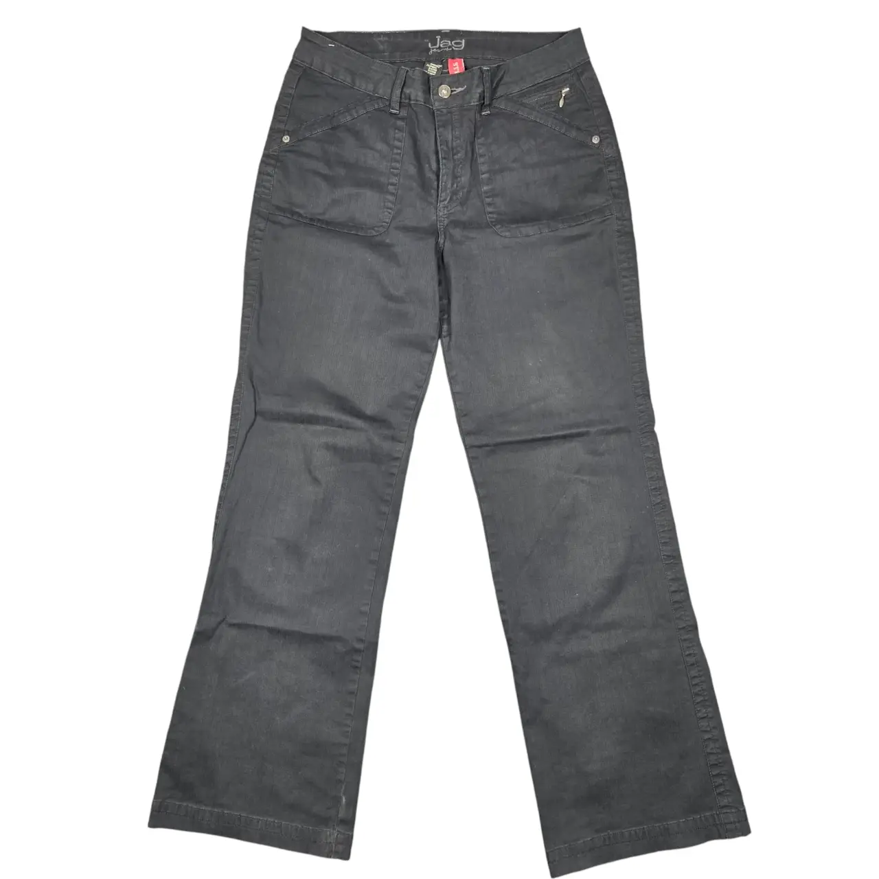 Jag Jeans Women's Black Stretch Bootcut Flap Pocket Pants Size 12