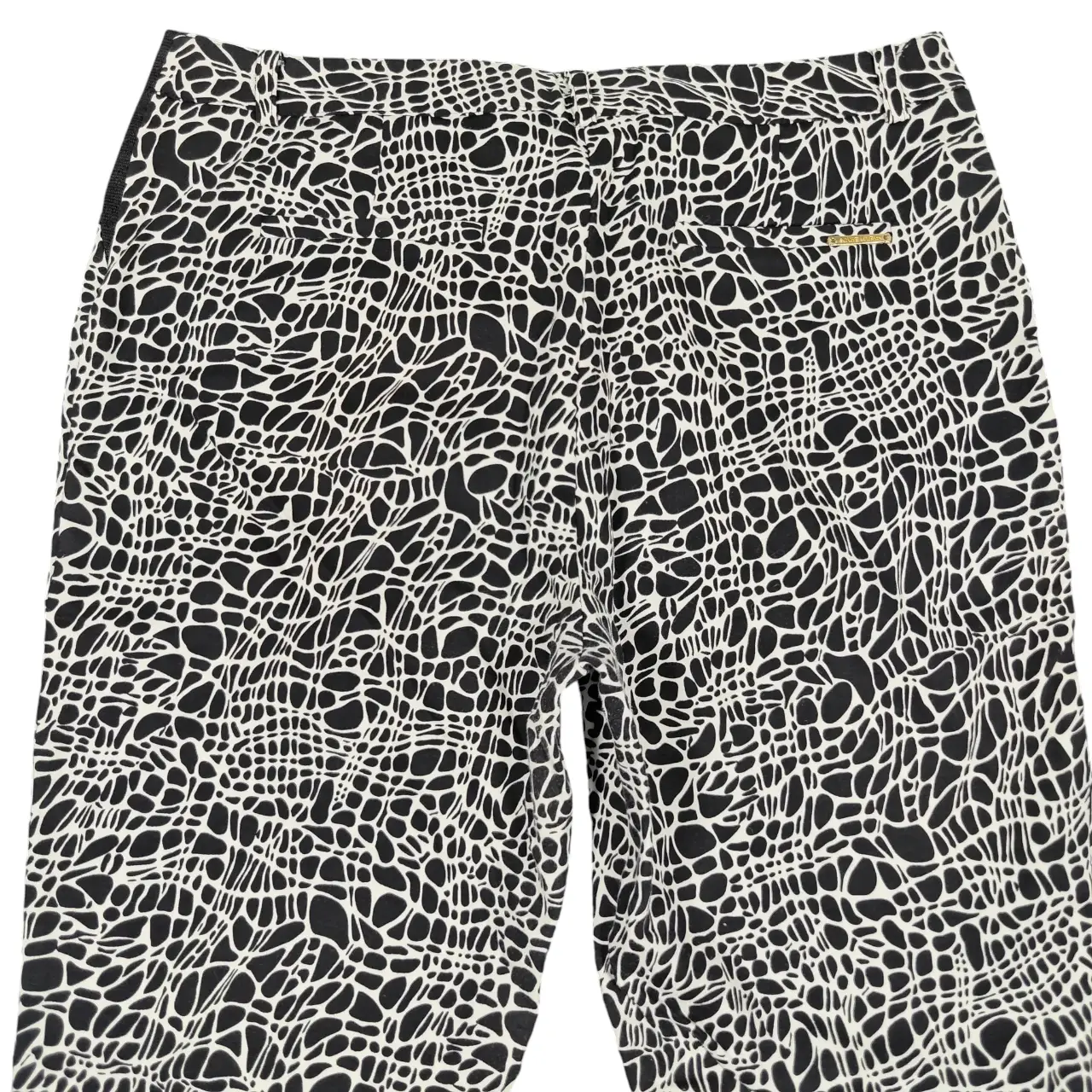 Anne Klein Women's Black & White Graphic Print Ankle Pants Size 10 thumbnail 4