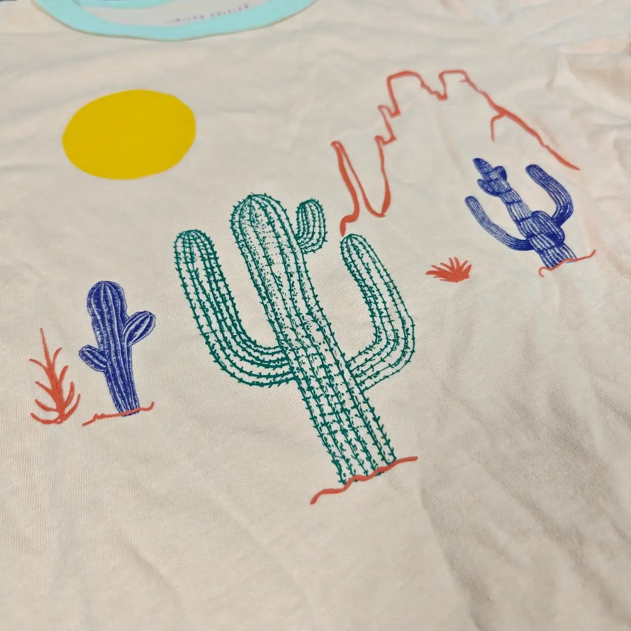 DotDotSmile Kids Size 8/10 Desert Cactus Graphic Curved Hem T-Shirt NWT thumbnail 4