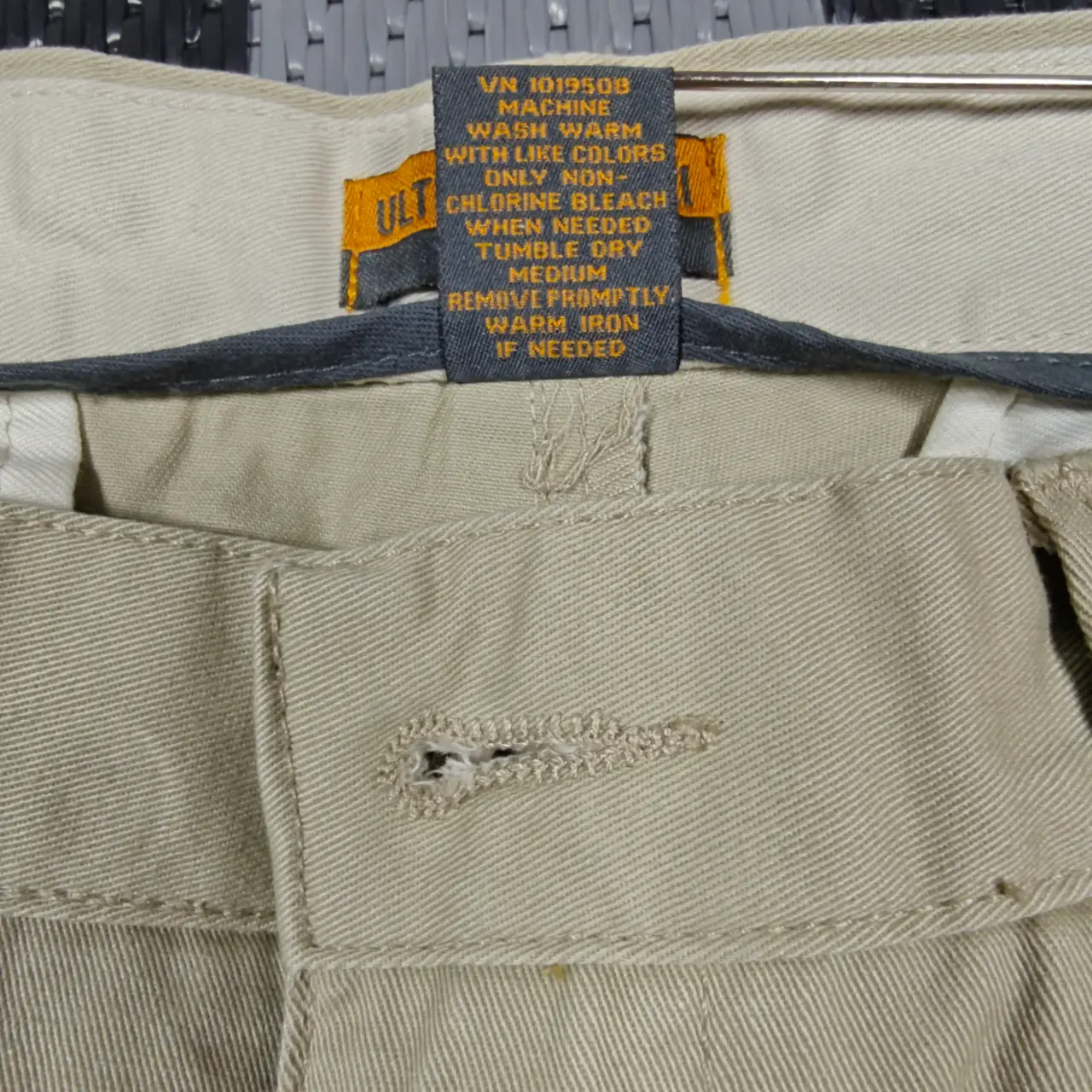 Cherokee Ultimate Khaki Pleated Front Chino Pants Beige 32x30 NWT thumbnail 7