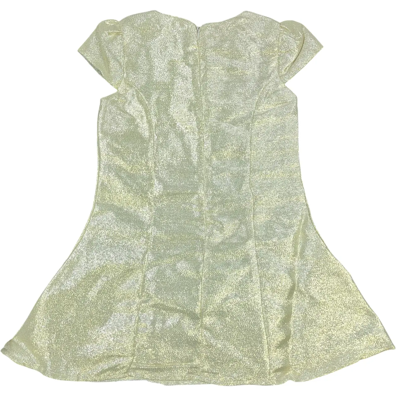 Disney Store Girls Size 5/6 Minnie Mouse Gold Metallic Sequin Party Dress NWT thumbnail 3