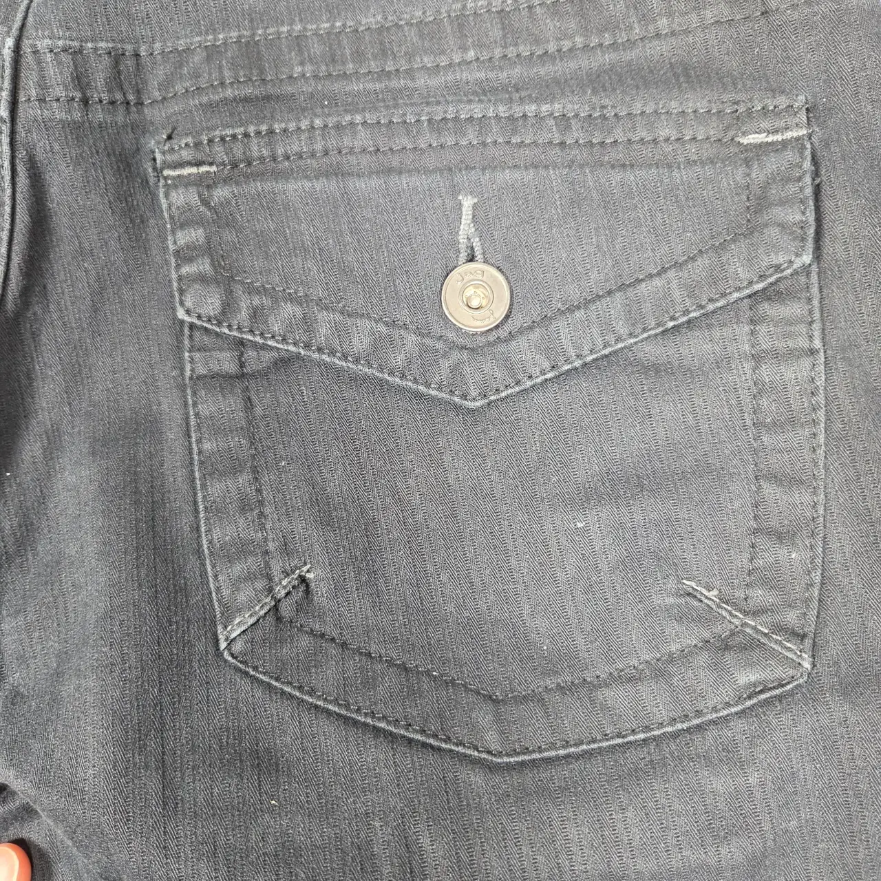 Jag Jeans Women's Black Stretch Bootcut Flap Pocket Pants Size 12 thumbnail 7