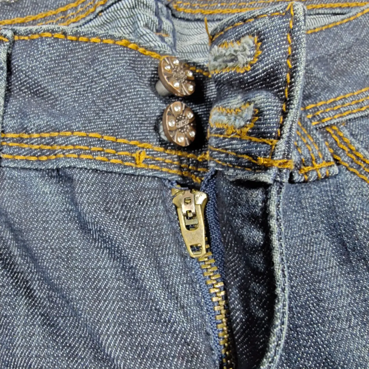 Clash Jeans USA Women's Size 5 Embellished Pocket Bootcut Jeans Dark Wash thumbnail 4