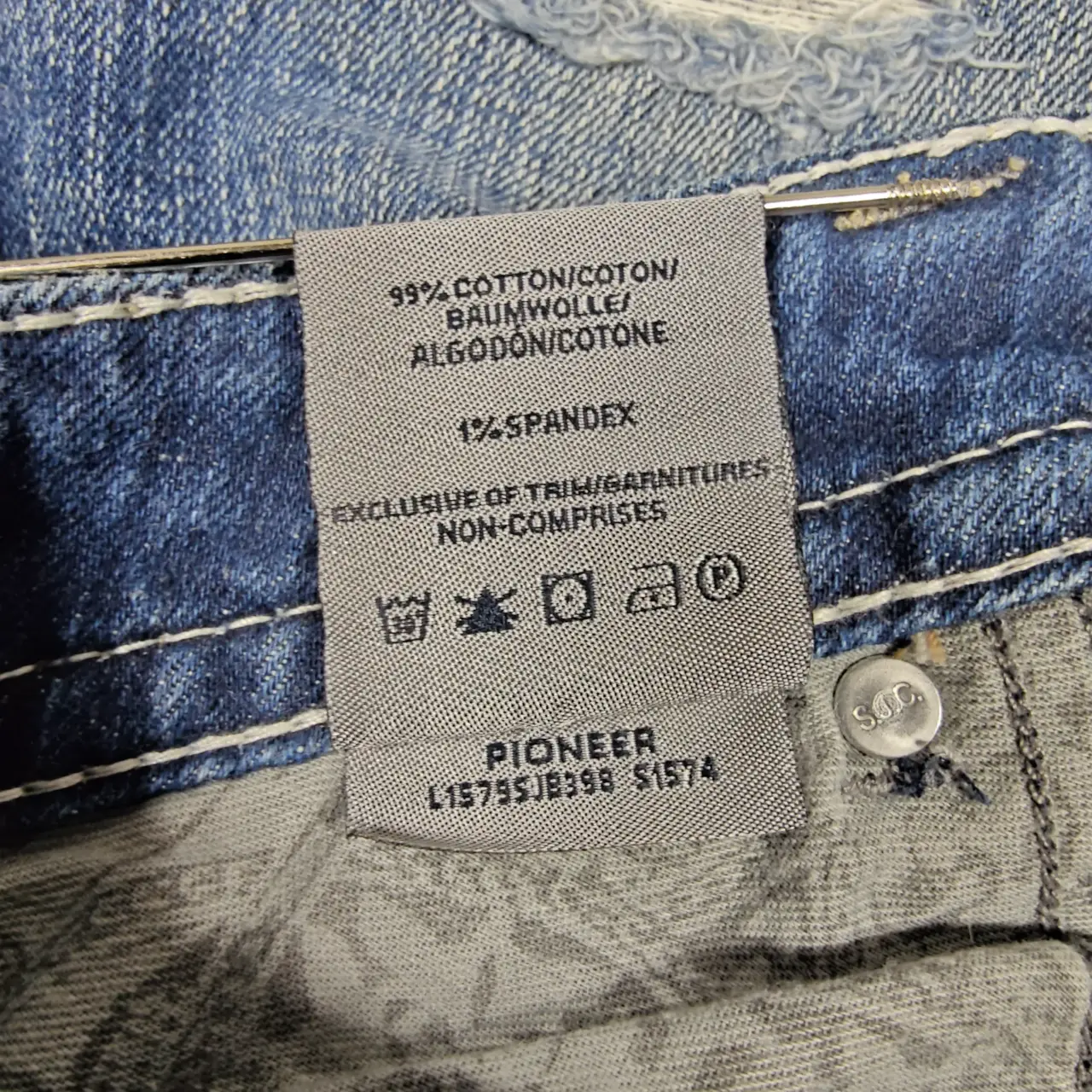 Silver Jeans Co. Pioneer Distressed Bootcut Flare Jeans W28 L33 thumbnail 10