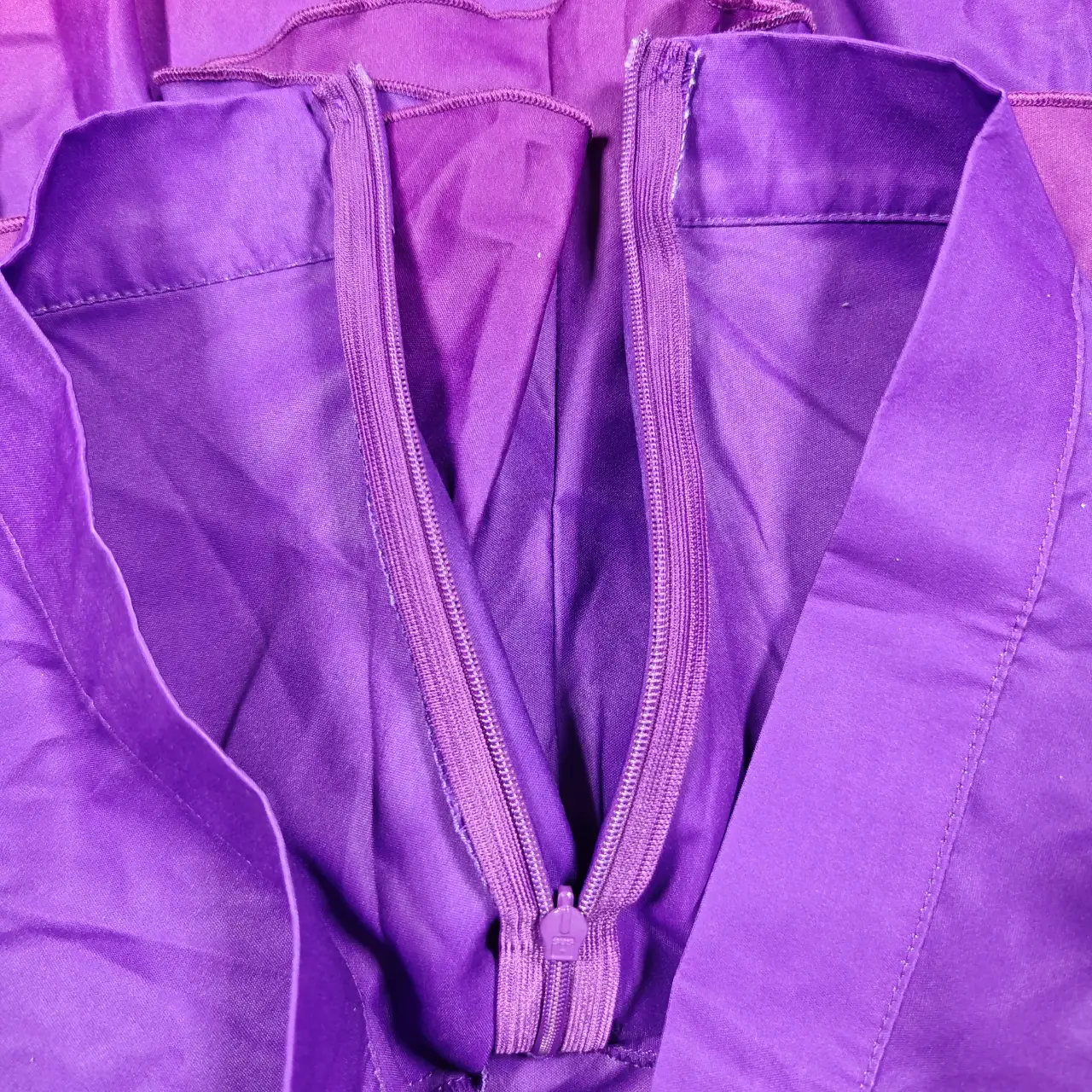 OSHOPLIVE Gradient Tiered Ruffle Maxi Skirt Purple Pink Size S NWT thumbnail 8