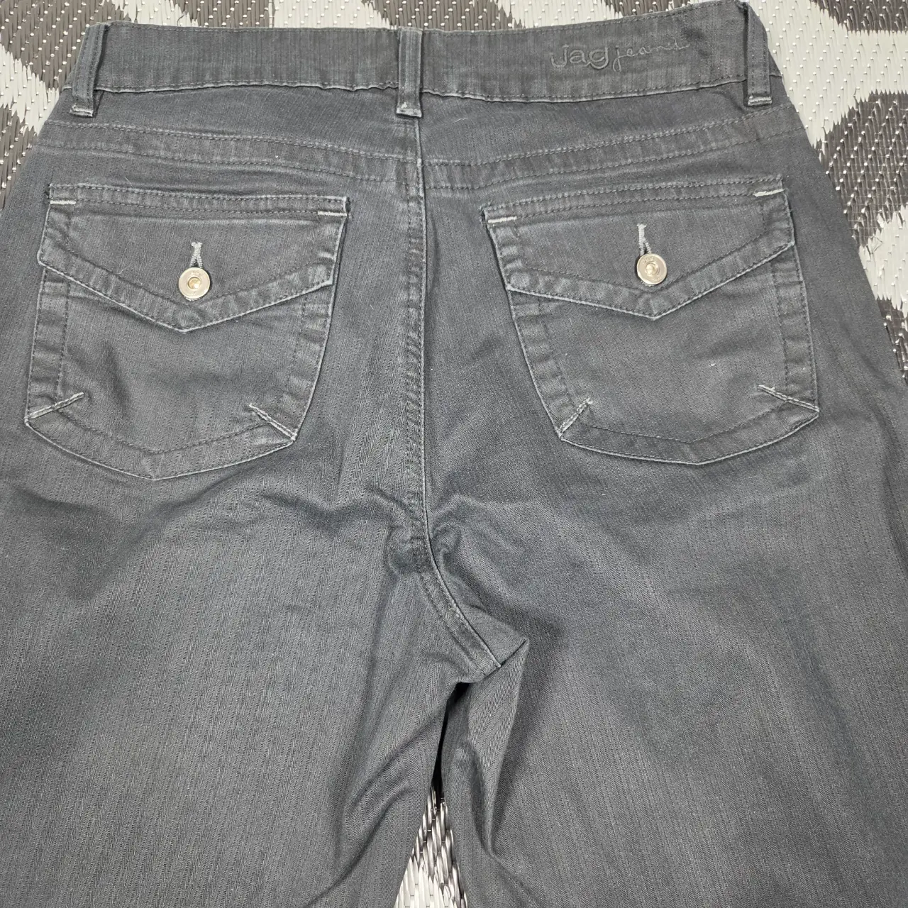 Jag Jeans Women's Black Stretch Bootcut Flap Pocket Pants Size 12 thumbnail 4