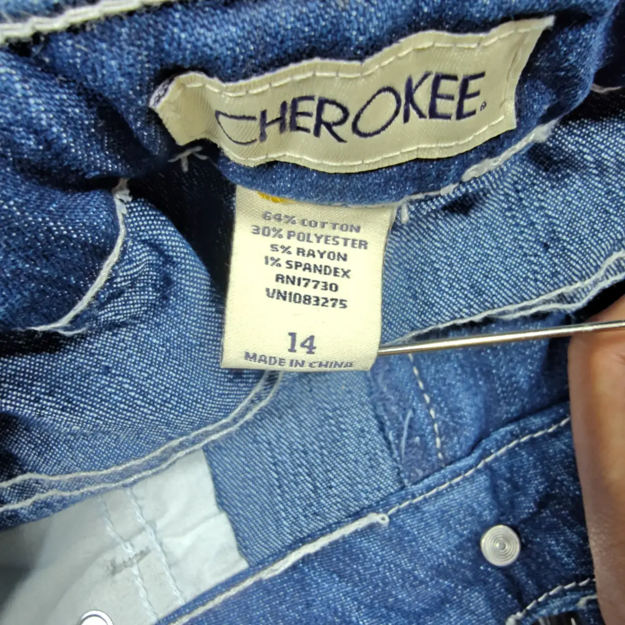 Cherokee Girls Size 14 Low Rise Bootcut Jeans NWT Adjustable Waist thumbnail 6