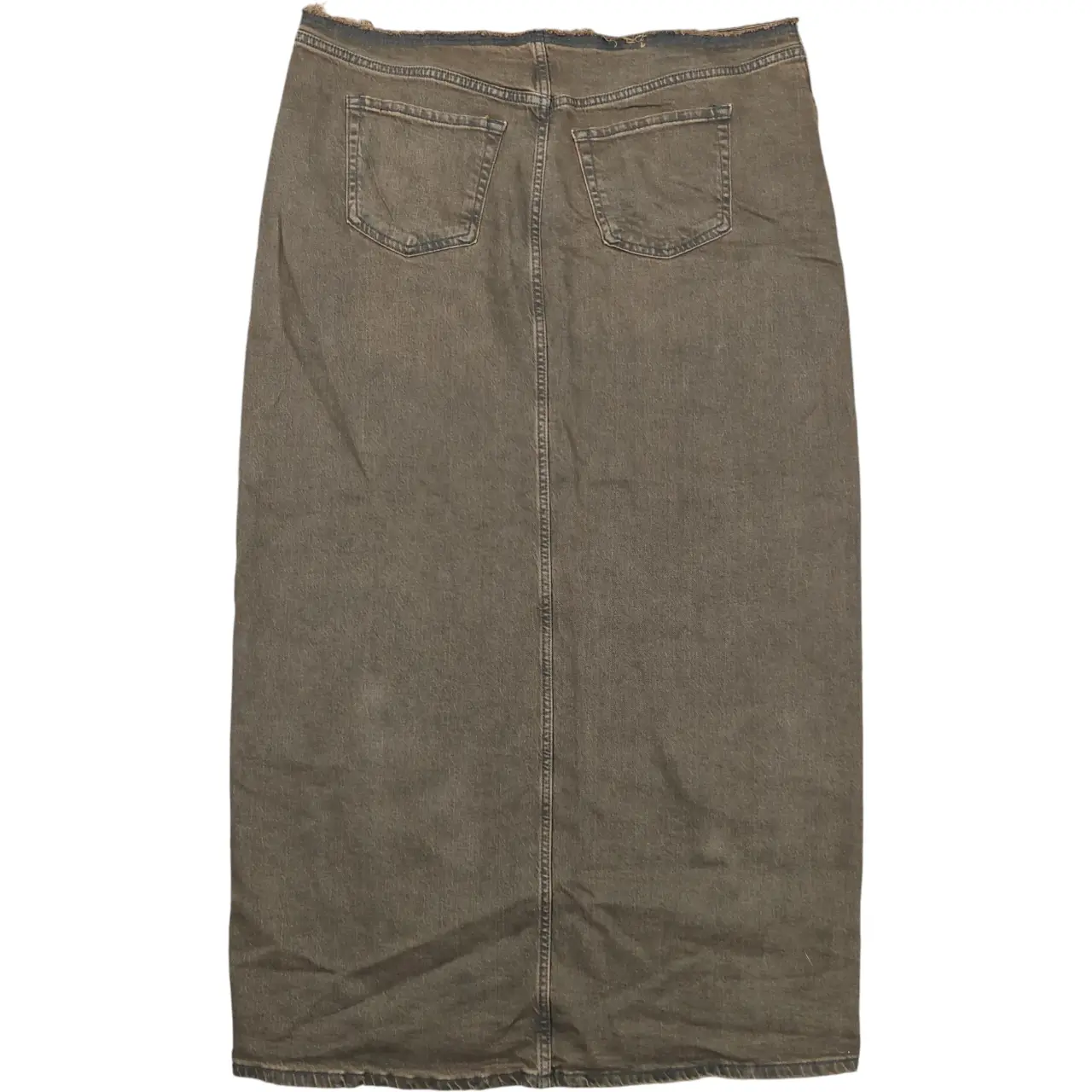 Wild Fable Women's Brown Denim Maxi Skirt with Front Slit Size 16 NWT thumbnail 2