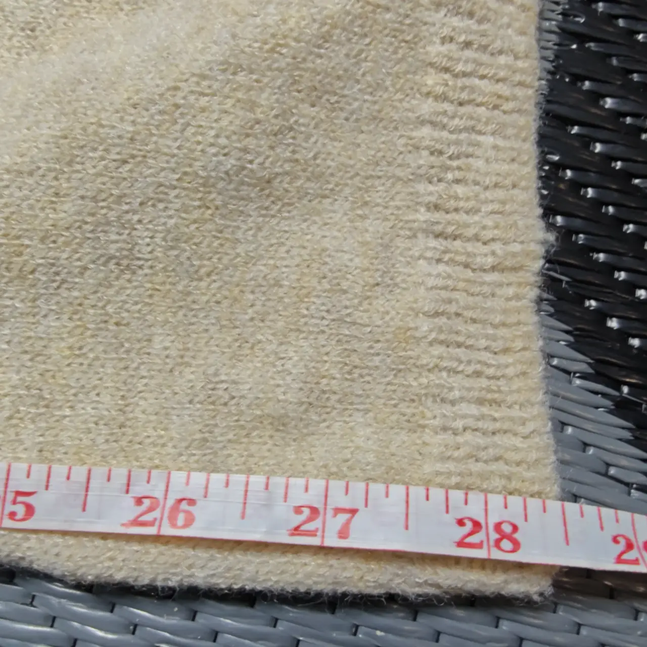 Knit Lounge Set Crewneck Sweater & Wide Leg Pants Cream Oatmeal Beige Size XL thumbnail 8