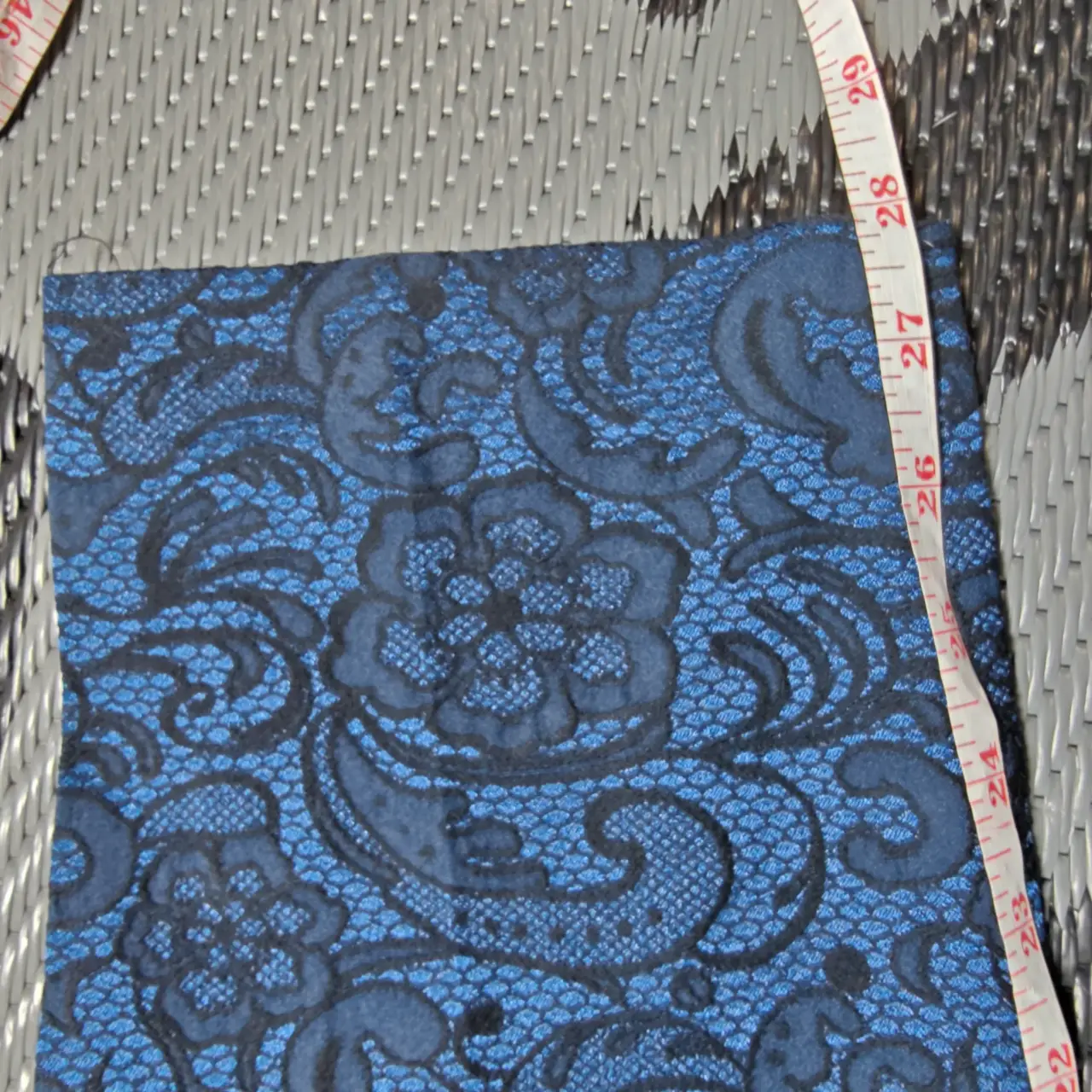 Halogen Quinn Fit Floral Jacquard Ankle Pants Blue Black Size 10 thumbnail 6