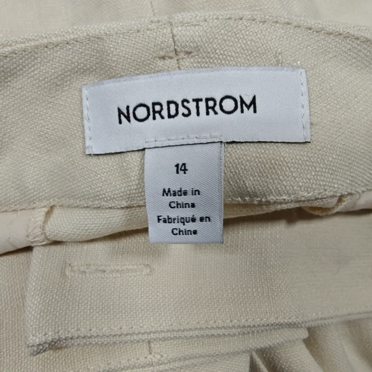 Nordstrom Women's Ivory Pleated Dress Trouser Shorts Size 14 thumbnail 6