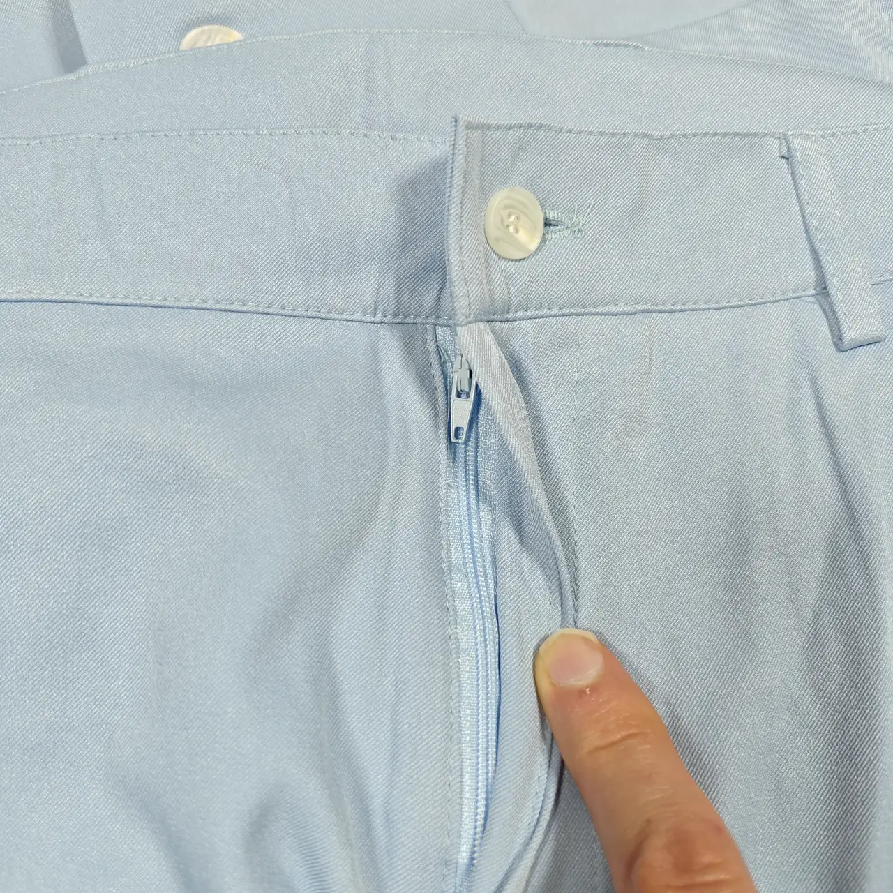 Manfinity Men's 2-Piece Slim Fit Suit Set Light Blue Size XL thumbnail 3