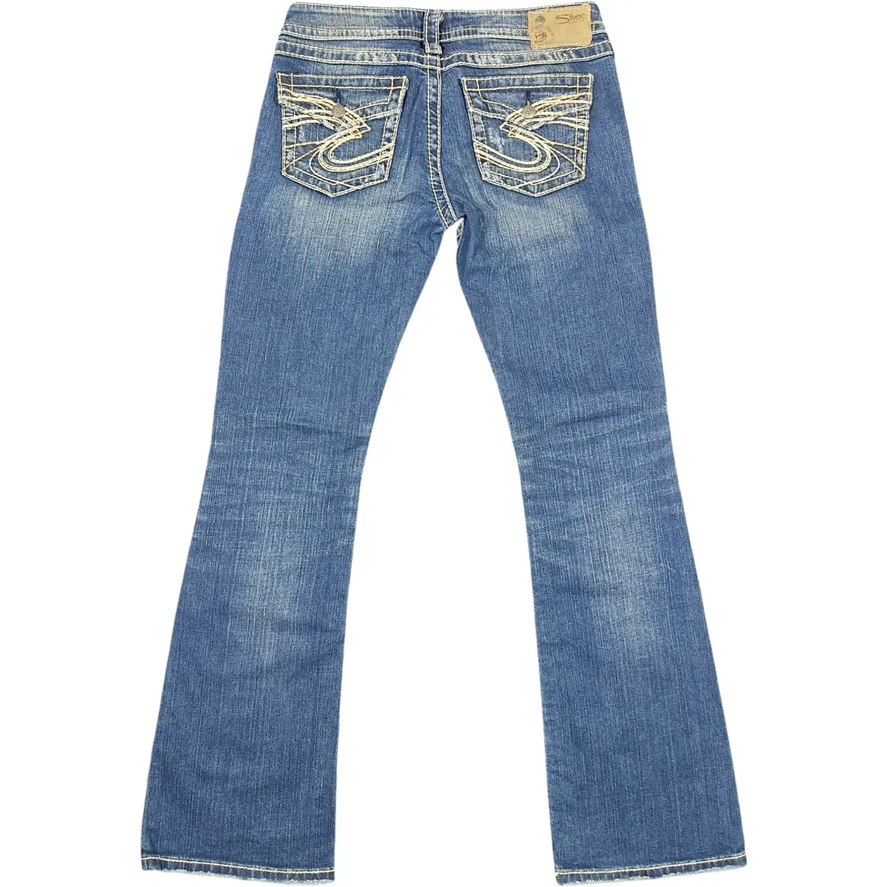 Silver Jeans Co. Pioneer Distressed Bootcut Flare Jeans W28 L33 thumbnail 2