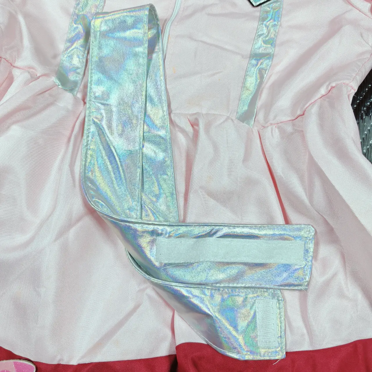 Girls Pink Astronaut Space Explorer Costume Dress Set with Headband & Gloves thumbnail 6