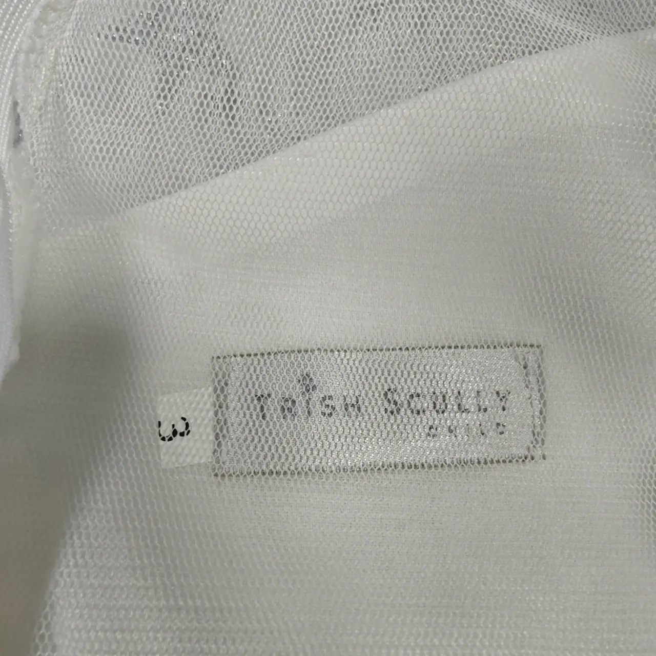 Trish Scully Girls Size 3T White Silver Glitter Star Tulle Dress thumbnail 4