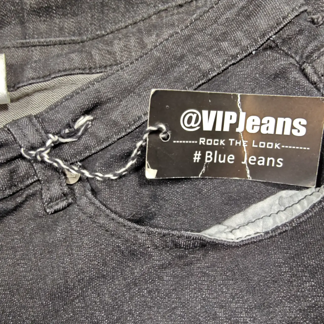 VIP Jeans Women's Size 19/20 Distressed Ripped Black Denim Jeans thumbnail 7