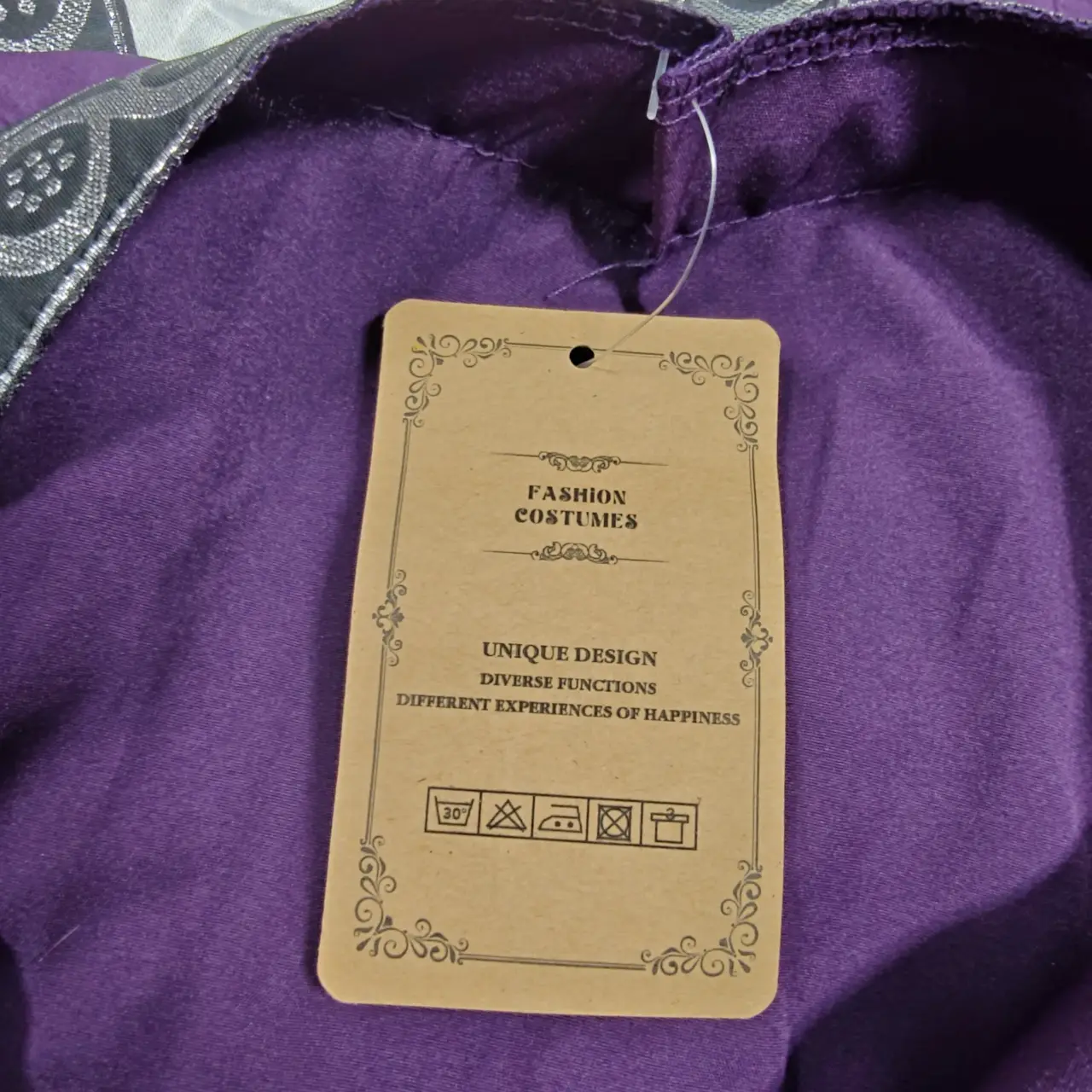 Renaissance Medieval Costume Dress Purple Bell Sleeve Corset Gown Size 2XL thumbnail 8