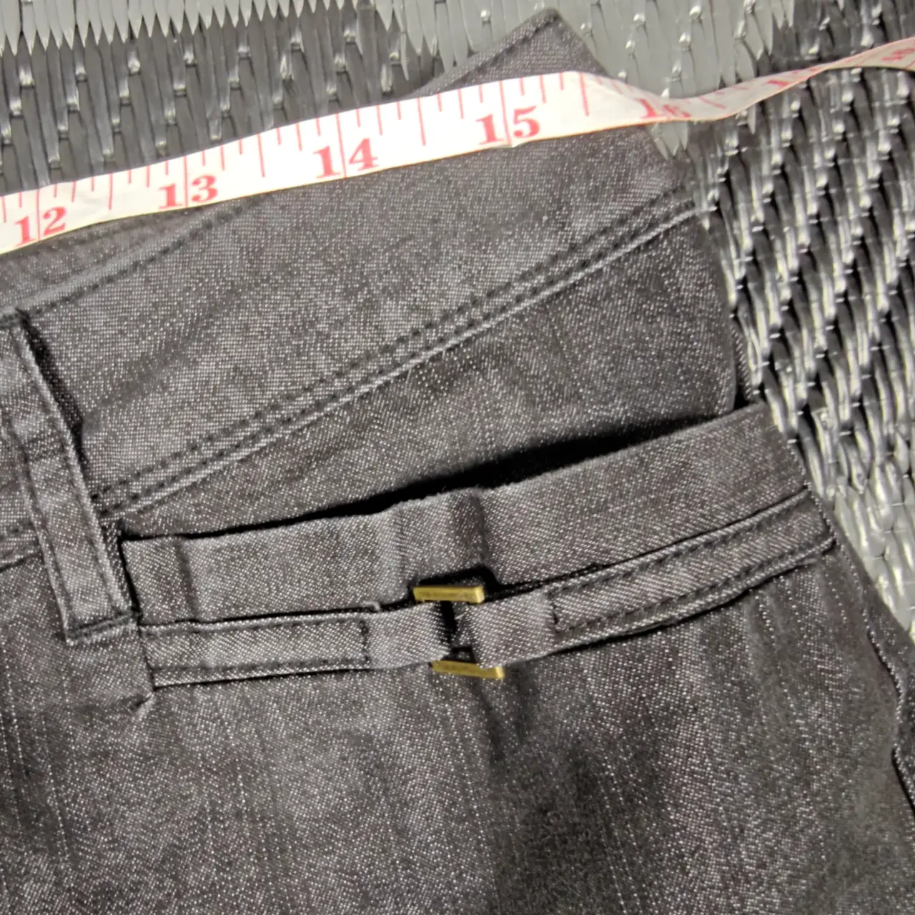 Zac & Rachel Petite Women's Gray Stretch Cropped Capri Pants Size 12P thumbnail 9