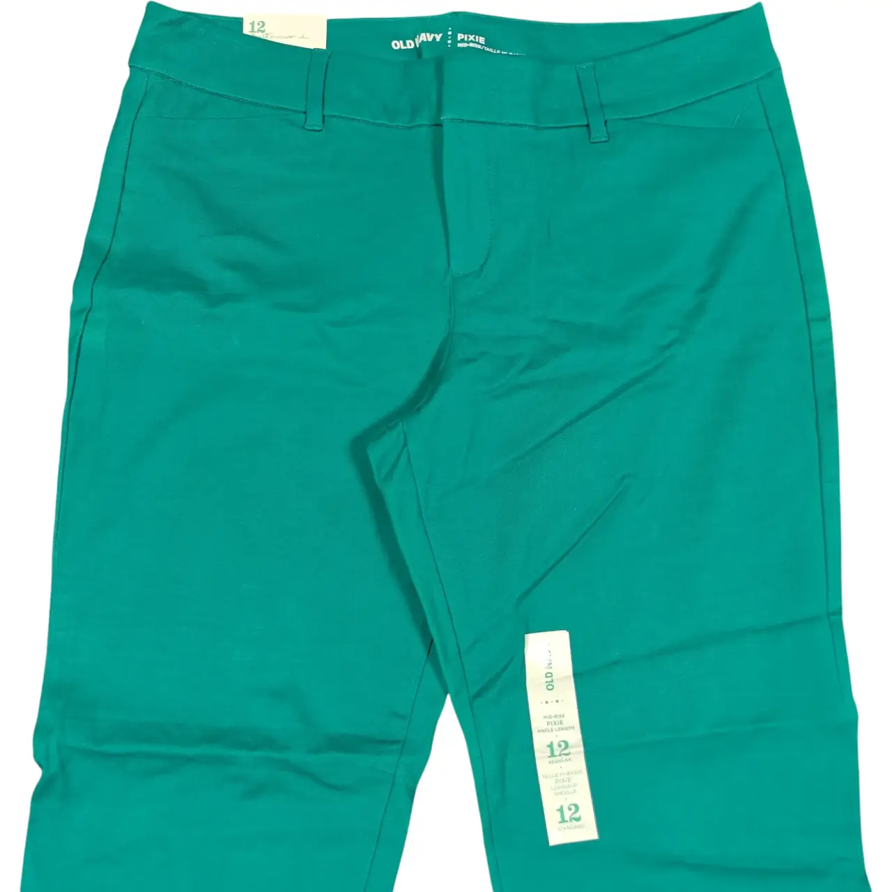 Old Navy The Pixie Mid-Rise Ankle Pants Size 12 Regular Green NWT thumbnail 2