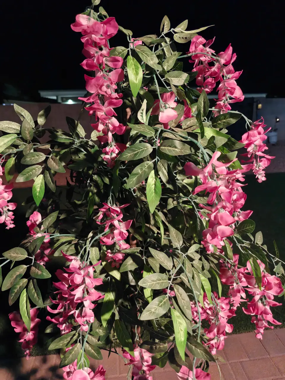 6.5' Wisteria Silk Tree Artificial Plant Pink Flowers thumbnail 3