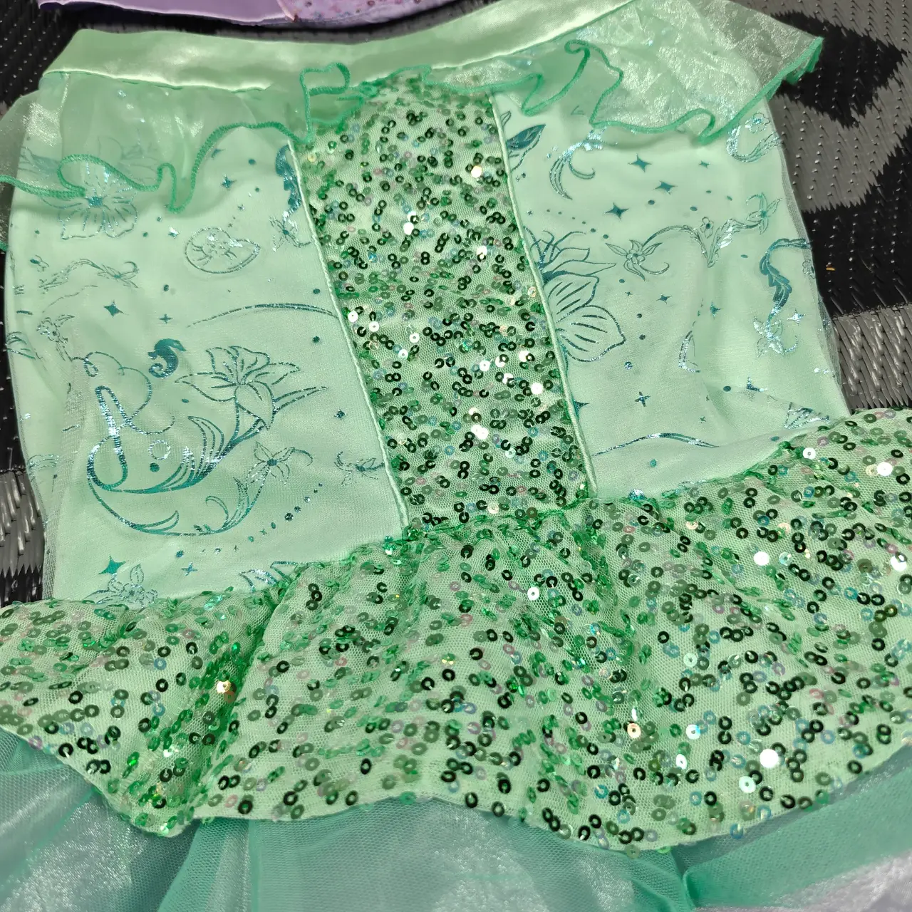 Disney Store Ariel The Little Mermaid Costume 2-Piece Set Girls Size 7/8 thumbnail 5
