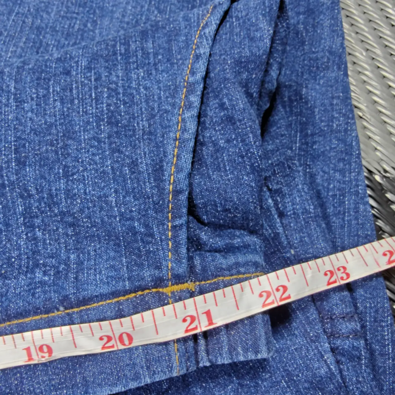 White Stag Woman Stretch Denim Elastic Waist Capri Crop Pants 3X 22W 24W thumbnail 7