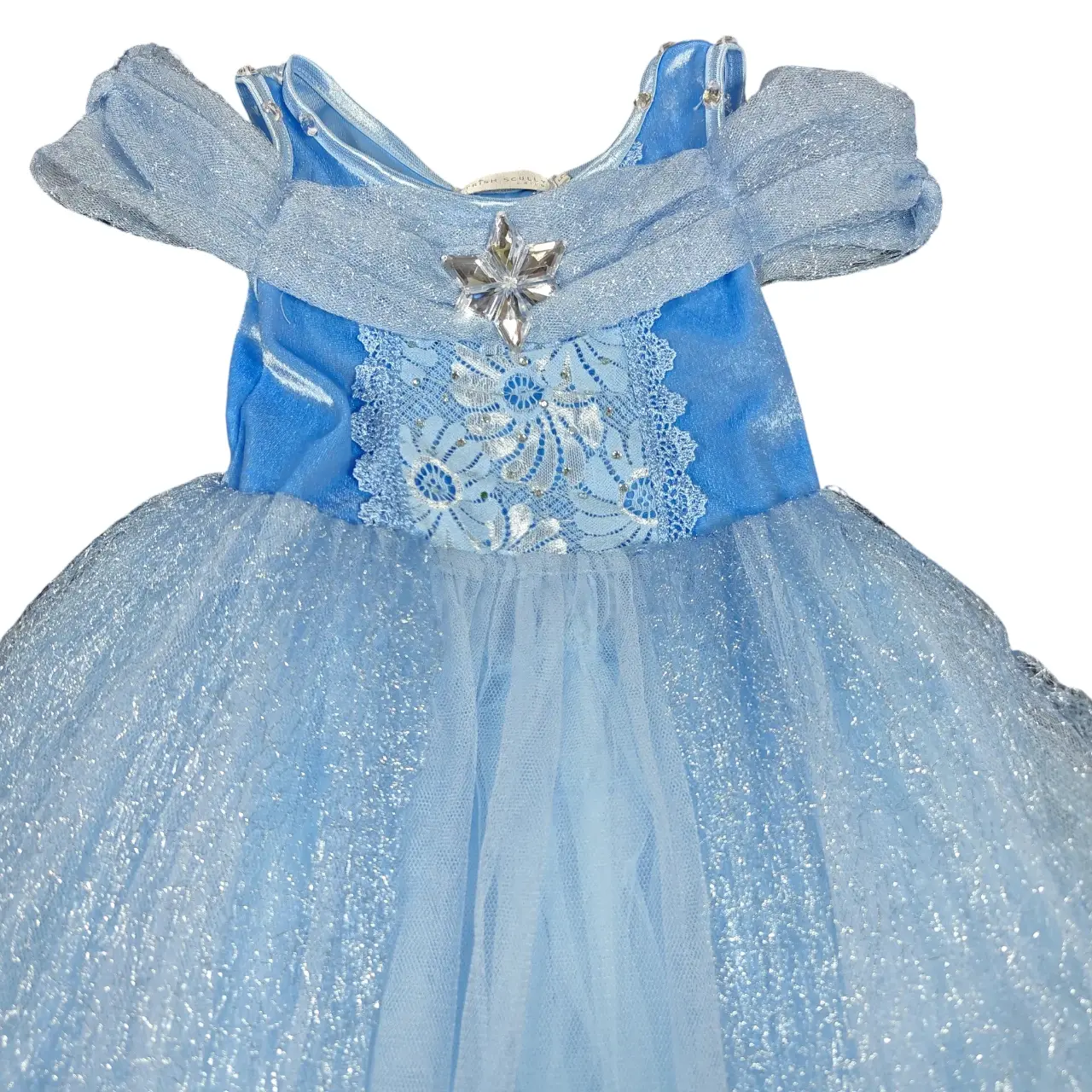 Trish Scully Girls Blue Princess Sparkle Tulle Costume Dress Size 5T thumbnail 3