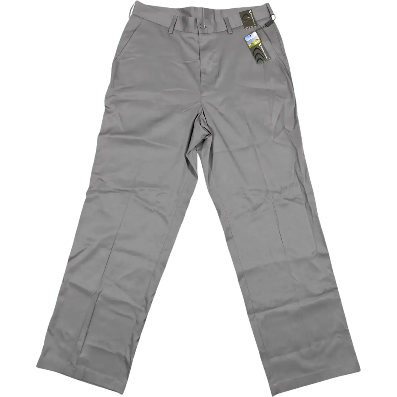 Pebble Beach Performance Men's Flat Front Golf Pants Gray Size 32x30 NWT