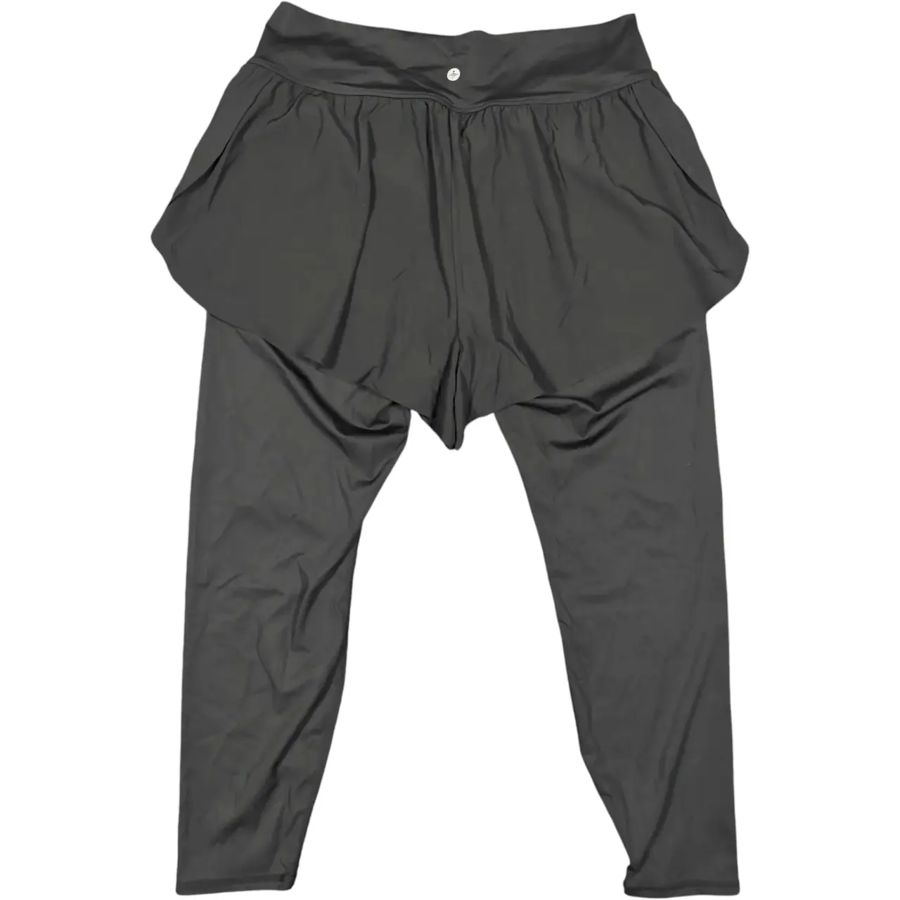Halara High Waisted 2-in-1 Flowy Shorts Leggings Black Size XL NWT thumbnail 3