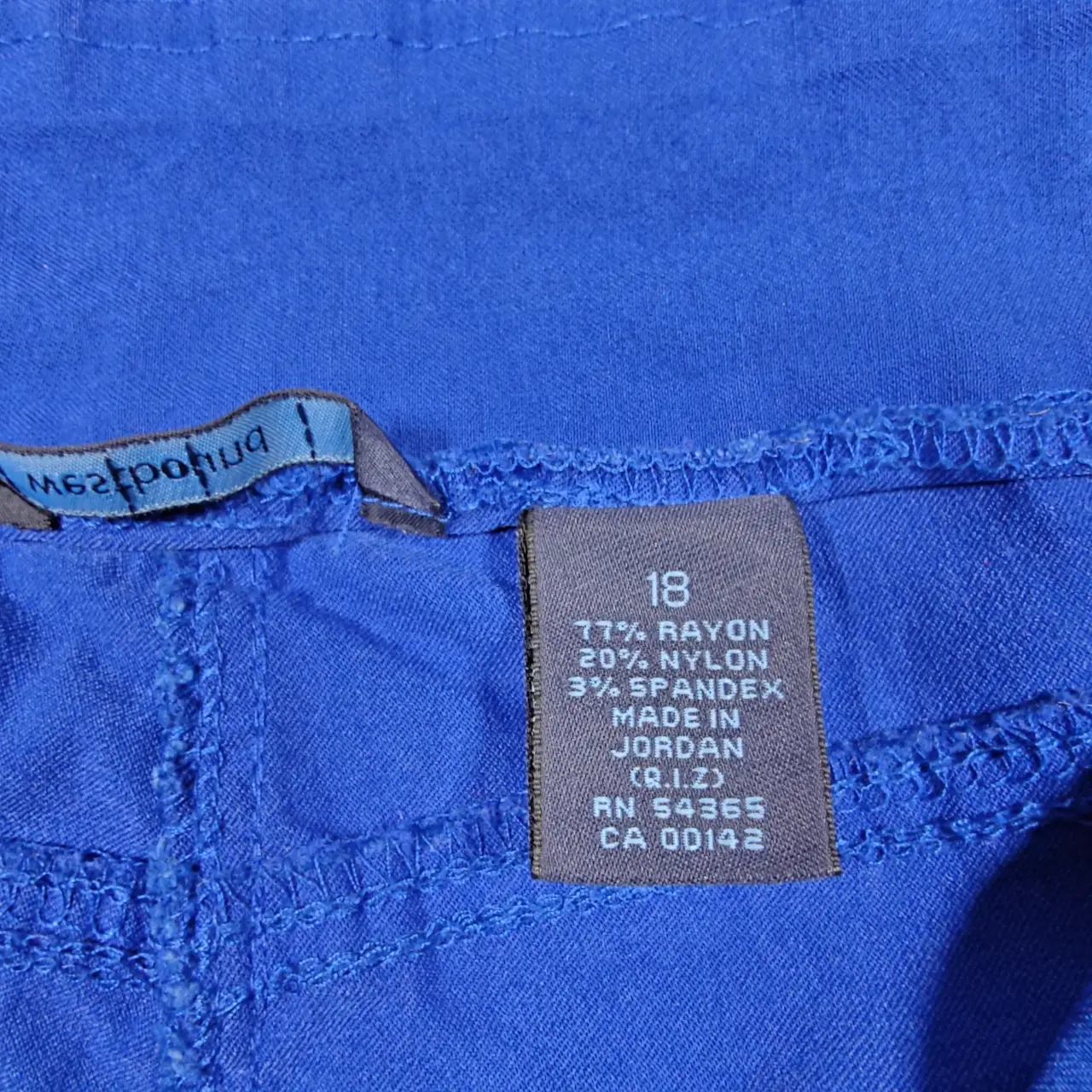 Westbound Women's Size 18 Royal Blue Stretch Pull-On Capri Pants thumbnail 5