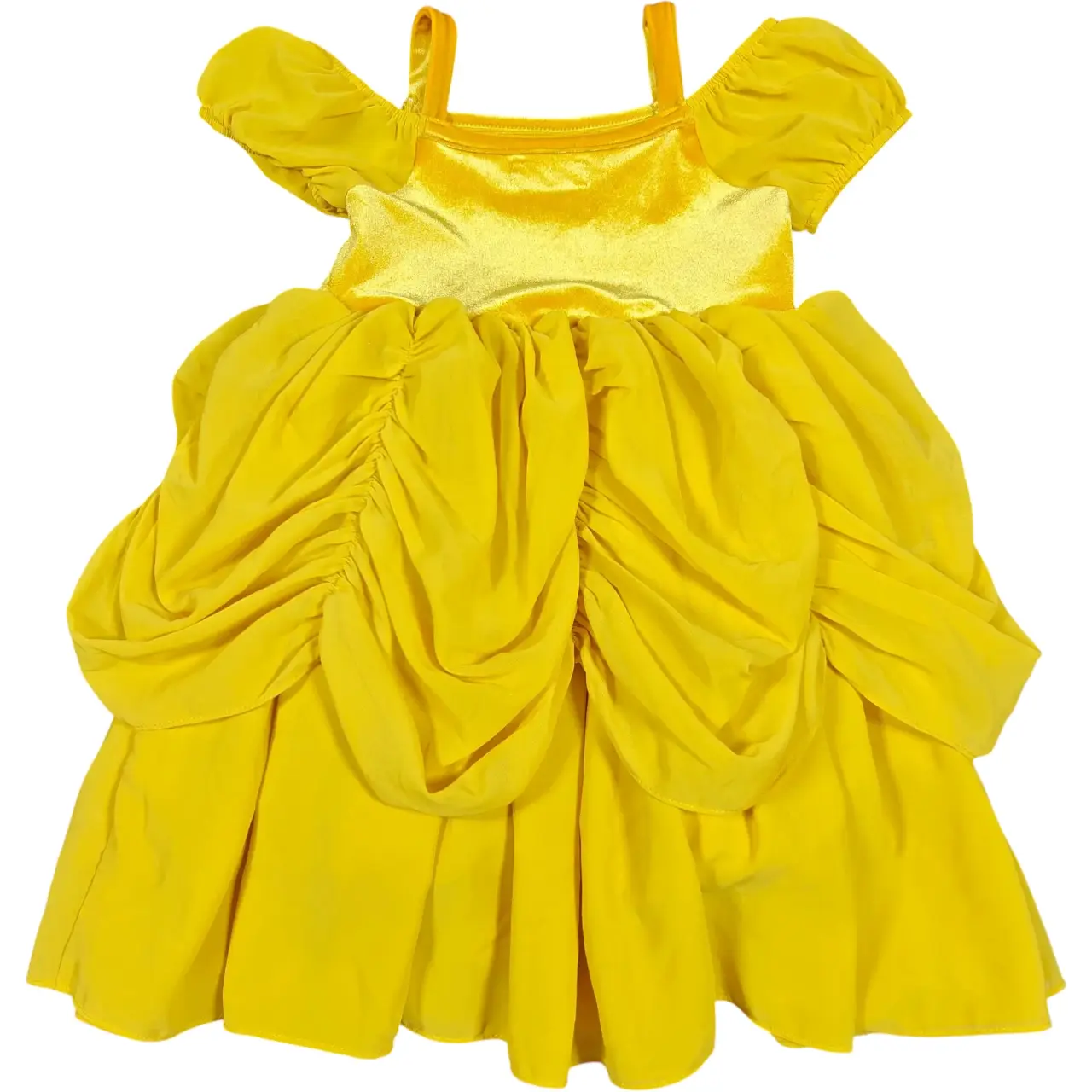 Taylor Joelle Girls Belle Princess Dress Yellow Velvet Bodice Size 5T thumbnail 3